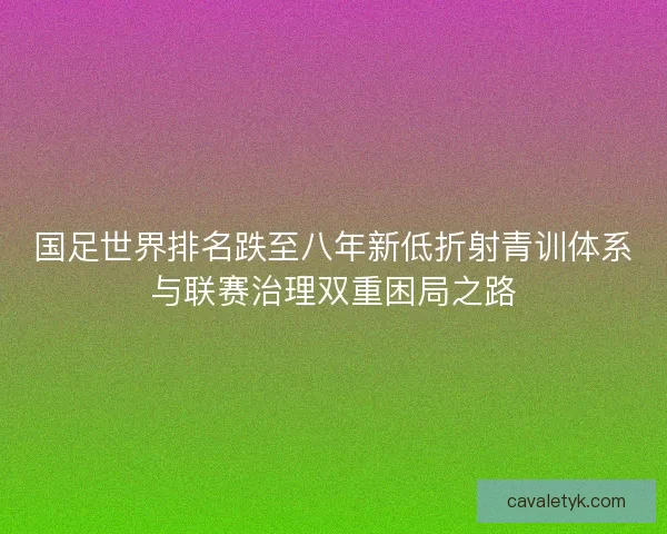 国足世界排名跌至八年新低折射青训体系与联赛治理双重困局之路